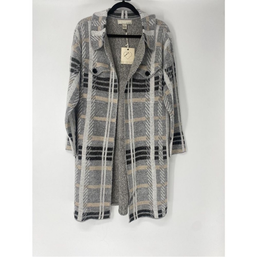 Gray Open Front Sweater (warm!)